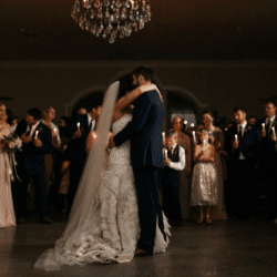 Newlyweds Dancing at Wedding