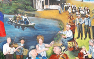 Acadian to Cajun Mural in Opelousas, Louisiana