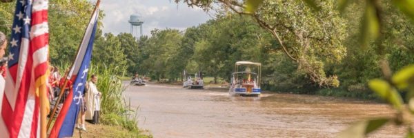 Fete-Dieu du Teche Eucharistic Boat Procession in Leonville, Louisiana