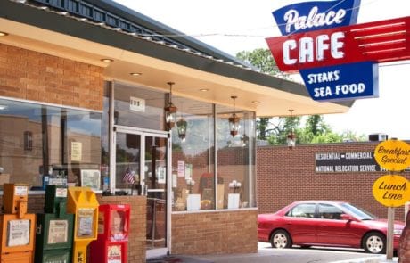 The Palace Cafe in downtown Opelousas, Louisiana