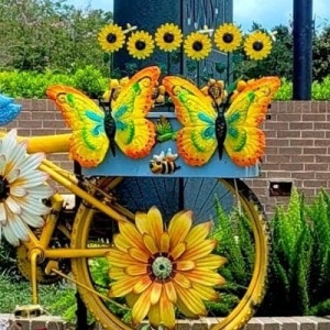 Sunset Bicycle Sculptures