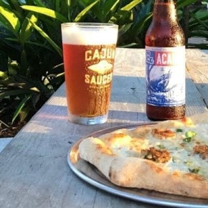 Cajun Saucer Pizza
